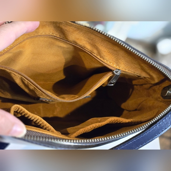 Patricia Nash Navy & Floral Crossbody Bag - Picture 8 of 9